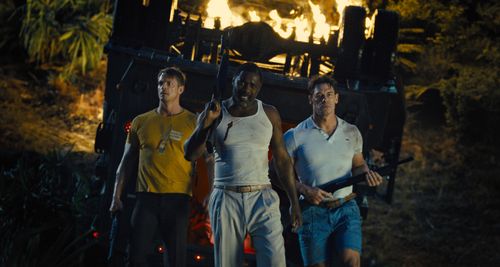 Idris Elba, John Cena, and Joel Kinnaman in The Suicide Squad (2021)