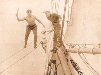 James T. Mack and George Walsh in The Shark (1920)