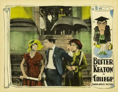 Buster Keaton, Flora Bramley, and Anne Cornwall in College (1927)