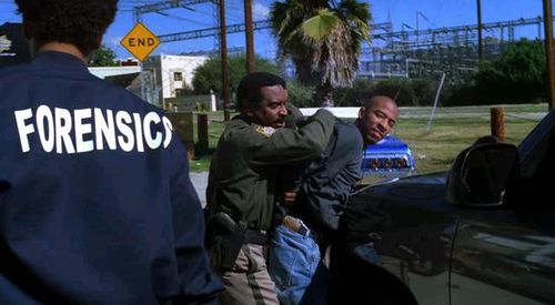 Antwon Tanner and Larry Mitchell in CSI: Crime Scene Investigation (2000)