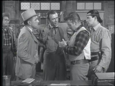 Richard Crane, John Damler, James Parnell, Jay Silverheels, and Robert B. Williams in The Lone Ranger (1949)