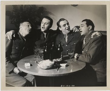 Edward G. Robinson, Robert Armstrong, Richard Gaines, and Richard Lane in Mr. Winkle Goes to War (1944)