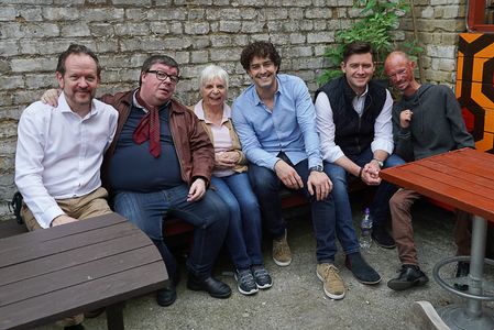 Perry Benson, Christine Ozanne, Lee Mead, Darren Kent, Duncan Casey, and Simon Frith in Rogue Trader (2019)