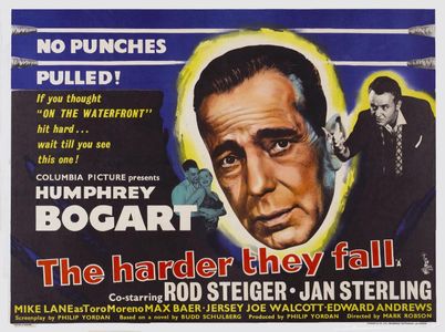Humphrey Bogart, Rod Steiger, Jan Sterling, and Mike Lane in The Harder They Fall (1956)