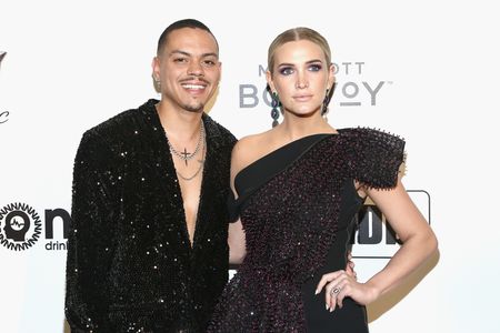 Ashlee Simpson and Evan Ross at an event for IMDb at the Oscars (2017)