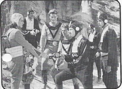 Henry Brandon, Buster Crabbe, Reed Howes, Constance Moore, Jackie Moran, Jack Mulhall, and Wheeler Oakman in Buck Rogers