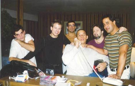 Vin Diesel, Gordon Bijelonic, T.J. Mancini, F. Valentino Morales, and George Zakk in Strays (1997)