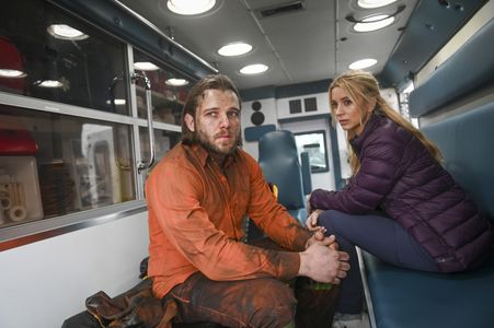 Max Thieriot and Sabina Gadecki in Fire Country (2022)