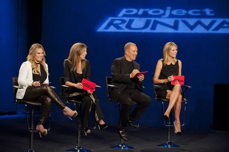 Heidi Klum, Hilary Duff, Nina Garcia, and Michael Kors in Project Runway (2004)