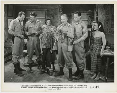 Don C. Harvey, Tommy Ivo, Marjorie Lord, Grandon Rhodes, John Ridgely, Elena Verdugo, and Donald Woods in The Lost Volca