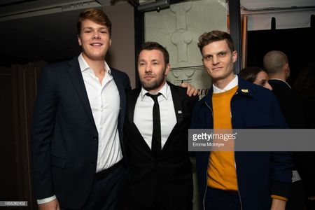 Britton Sear, Joel Edgerton, and David Craig at the Boy Erased premiere after party.