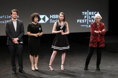 Jason Ritter, Jennifer Fox, Isabelle Nélisse, and Ellen Burstyn at the 2019 Tribeca Film Festival screening of THE TALE