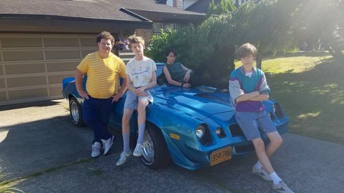 Caleb Emery, Judah Lewis, Graham Verchere, and Cory Gruter-Andrew in Summer of 84 (2018)