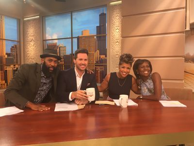 Munk with hosts of Windy City Live and Deborah Roberts 2016