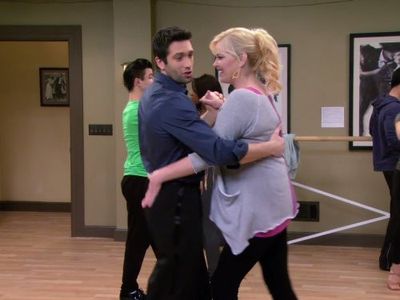 Melissa Peterman and Dmitry Chaplin in Baby Daddy (2012)