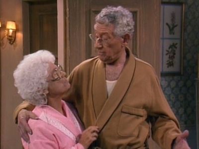Estelle Getty and Jack Gilford in The Golden Girls (1985)