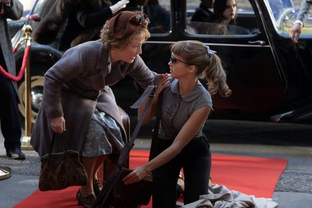 Lesley Manville and Alba Baptista in Mrs. Harris Goes to Paris (2022)