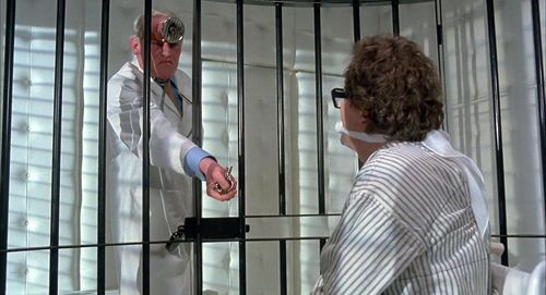 Cliff De Young and Charles Gray in Shock Treatment (1981)