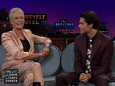 Jamie Lee Curtis and Felix Mallard in The Late Late Show with James Corden (2015)