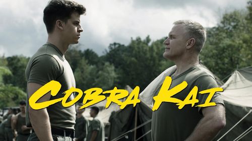 Terry Serpico and Barrett Carnahan in Cobra Kai: King Cobra (2021)