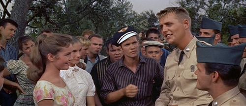Tuesday Weld, Tom Gilson, and Dwayne Hickman in Rally 'Round the Flag, Boys! (1958)
