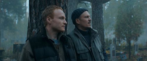 Andrey Isaenko and Vitaliy Saliy in I Work at the Cemetery (2021)