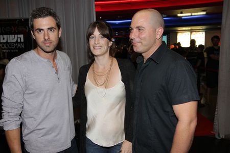 Meital Berdah, Yiftach Klein, and Lior Raz at an event for Policeman (2011)