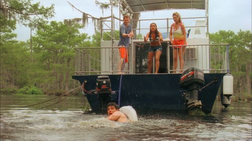 Charles Harrelson, Natacha Itzel, and Sophie Sinise in Swamp Shark (2011)