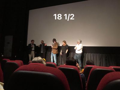 At IFC Center with Dan Mirvish, Catherine Curtin, and Daniel Moya for 18 1/2 film.