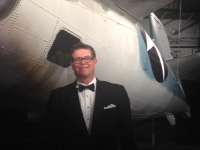 John P. Aguirre at the Voices Of Midway Premiere on board at the The USS Midway Museum's Battle of Midway Theater