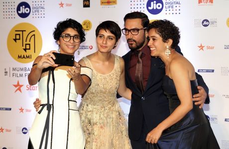 Aamir Khan, Fatima Sana Shaikh, Kiran Rao, and Sanya Malhotra
