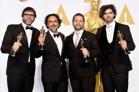 Alejandro G. Iñárritu, Armando Bo, and Alexander Dinelaris at an event for The Oscars (2015)