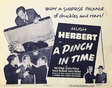 Hugh Herbert, Symona Boniface, Christine McIntyre, and Robert B. Williams in A Pinch in Time (1948)