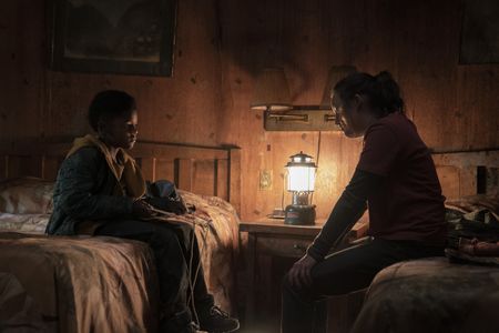 Keivonn Woodard and Bella Ramsey in The Last of Us: Endure and Survive (2023)