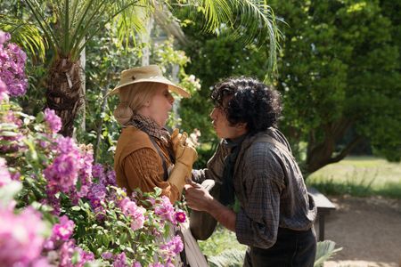Tilda Swinton and Dev Patel in The Personal History of David Copperfield (2019)