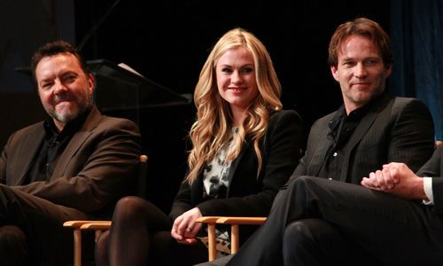 Anna Paquin, Alan Ball, and Stephen Moyer at an event for True Blood (2008)