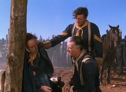 John Wayne, Rudy Bowman, and Ben Johnson in She Wore a Yellow Ribbon (1949)