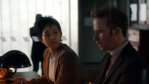 Still of Mark Rendall and Cihang Ma in Departure and Dead in the Water