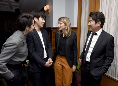 Song Kang-ho, Adèle Haenel, Noémie Merlant, and Choi Woo-sik at an event for Parasite (2019)
