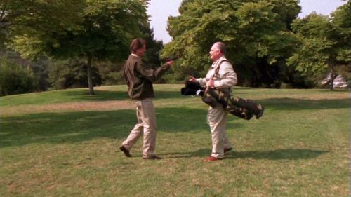 Frank Ertl and Don McManus in The Invisible Man (2000)