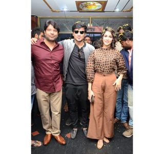 Nikhil Siddharth and Lavanya Tripathi at an event for Arjun Suravaram (2019)