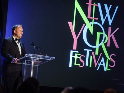 Hosting the International Advertising Awards, New York 2012