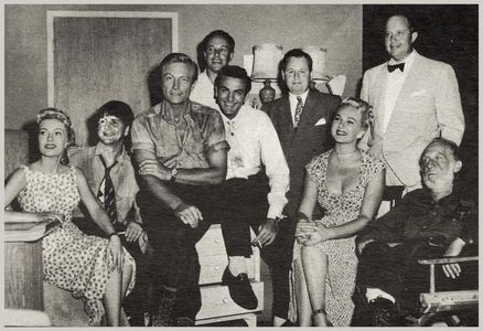 Mike Connors, Richard Denning, Paul Dubov, Raymond Hatton, Adele Jergens, and Lori Nelson in Day the World Ended (1955)