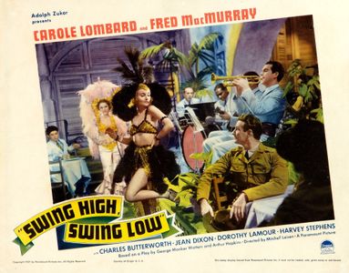 Carole Lombard, Charles Butterworth, Jean Dixon, Fred MacMurray, and Harvey Stephens in Swing High, Swing Low (1937)