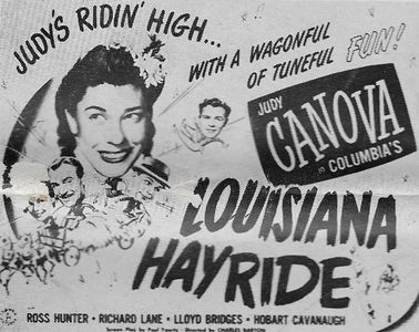 Judy Canova, Ross Hunter, and Richard Lane in Louisiana Hayride (1944)