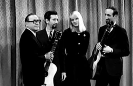 Jack Benny, N. Paul Stookey, Mary Allin Travers, Peter Yarrow, and Peter Paul & Mary in The Jack Benny Program (1950)
