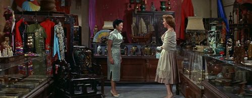 Susan Hayward and Frances Fong in Soldier of Fortune (1955)