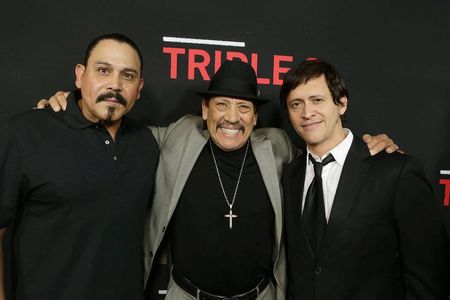 Danny Trejo, Clifton Collins Jr., and Emilio Rivera at an event for Triple 9 (2016)