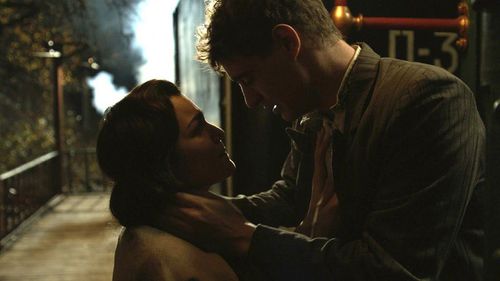 Max Irons and Samantha Barks in Bitter Harvest (2017)