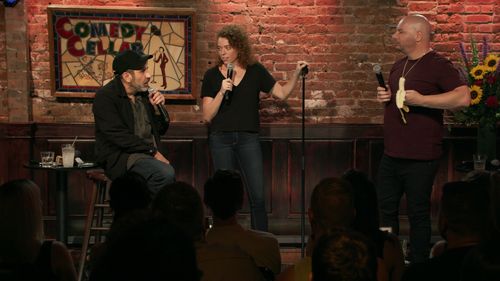 Dave Attell, Jeffrey Ross, and Michelle Wolf in Bumping Mics with Jeff Ross & Dave Attell (2018)